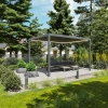 Pergola ogrodowa tarasowa aluminiowa NORDVIC Skyline LED Light 3 x 4 m Antracyt
